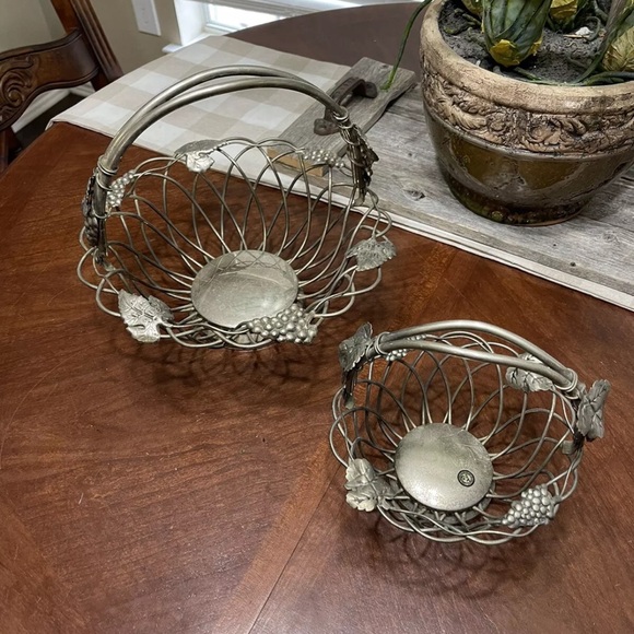 2 Vintage Godinger Silver baskets - Picture 2 of 11